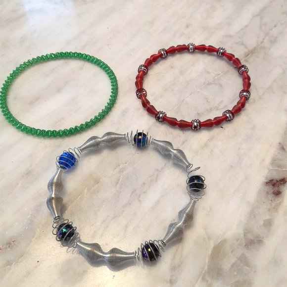 Wire and Bead Bracelets. Multi Colours. Excellent condition. - Picture 2 of 11